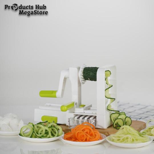 Household multifunctional five-in-one hand-operated rotary vegetable cutter spiral shredder slicer shredder vegetable cutting machine
